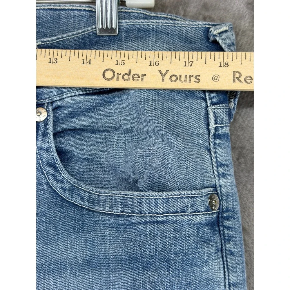True Religion Jeans Mens 36 Ricky Relaxed Straight Light Blue EUC